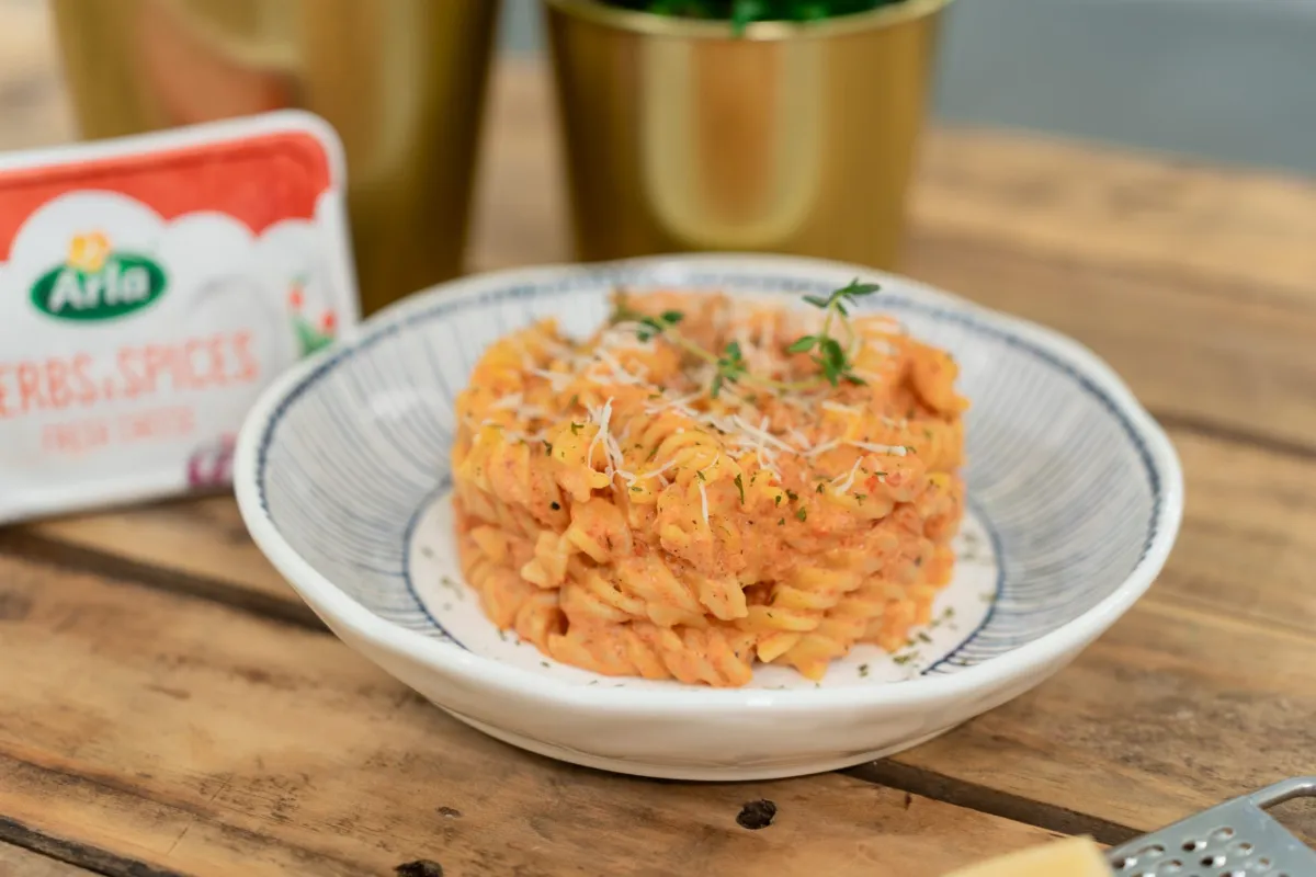 Receta de Pasta de Pimiento rostizados.