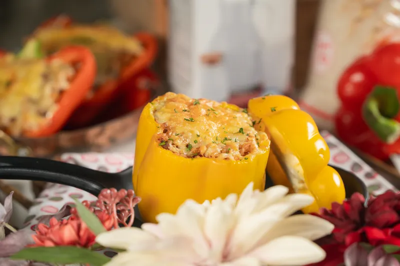 Receta de Los secretos de unos Pimientos Rellenos de ensueño: Receta fácil y deliciosa.