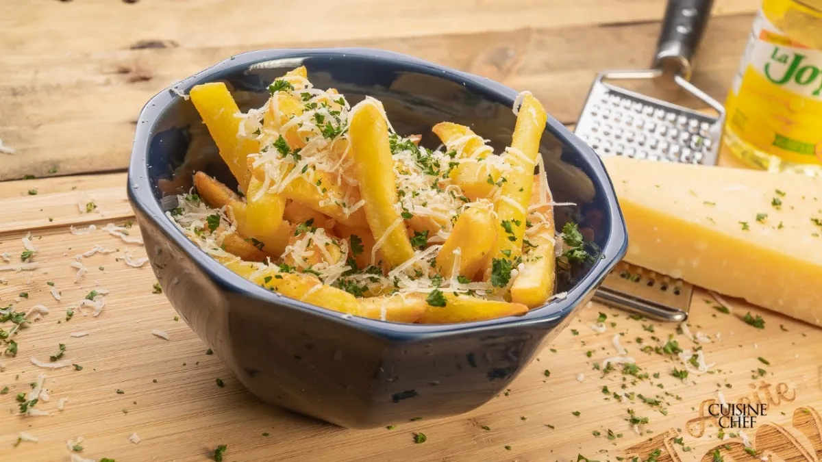 Receta de Receta facil de papitas fritas trufadas