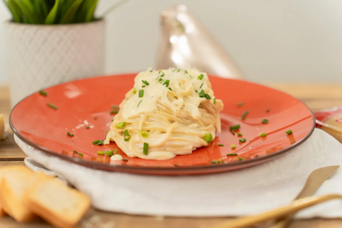 Receta de Espaguetis Olé en 4 queso
