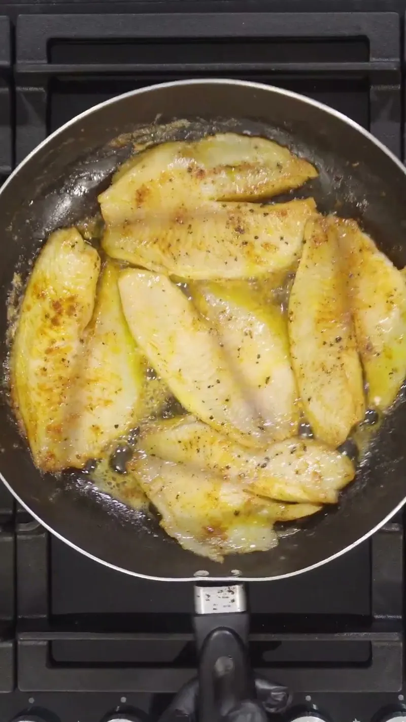Receta de Tilapia en Salsa de Mantequilla y Ajo