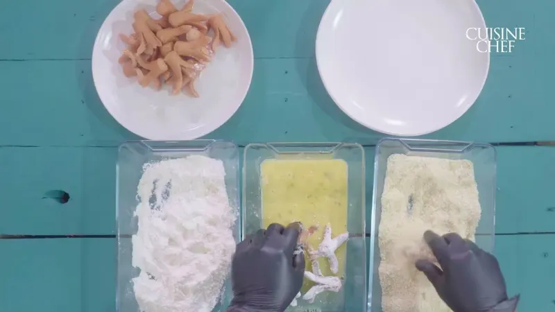 Receta de Flores de Salchicha Empanizada