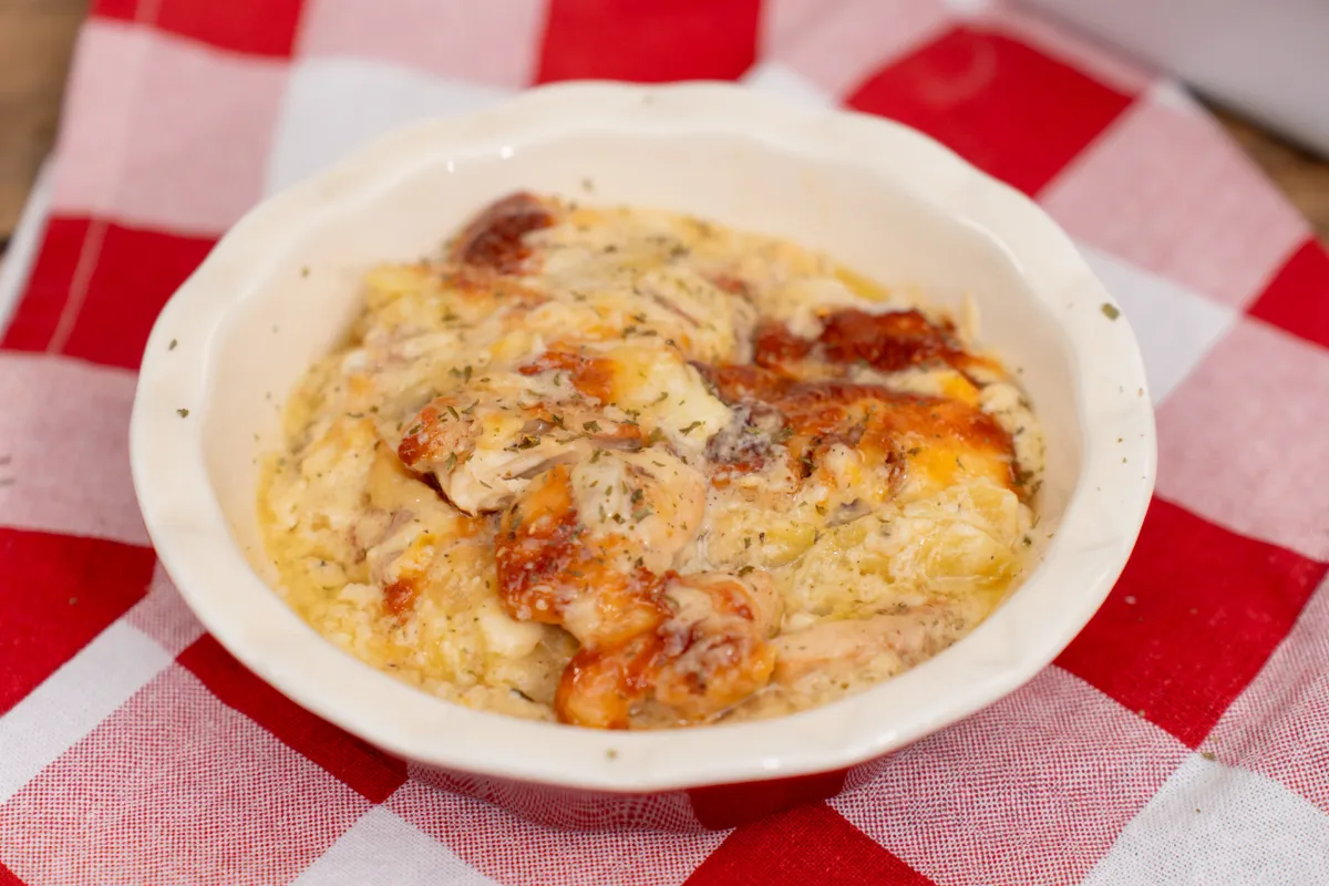 Receta de Cazuela de Papas, Tocineta y Pollo