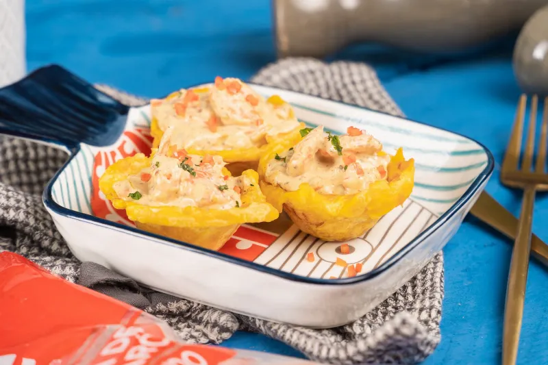 Receta de ¿Eres un amante de los mariscos? Entonces no puedes perderte nuestras canasticas de camarones.