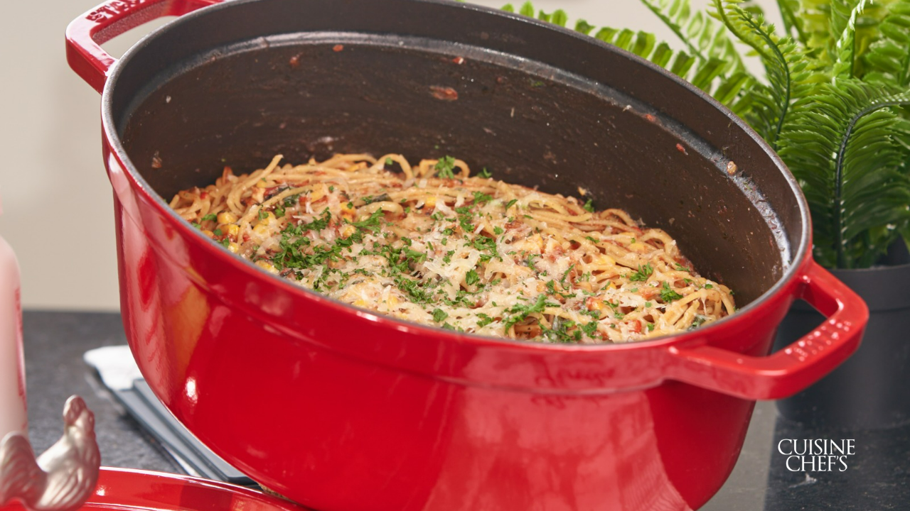 Increíble, Rápida y Fácil receta (PASTA A LA OLLA) con productos Linda por la Chef Gina Vicini
